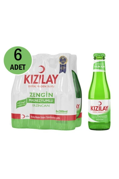 Erzincan Magnezyumlu Sade Maden Suyu 6'lı ürün görseli 1