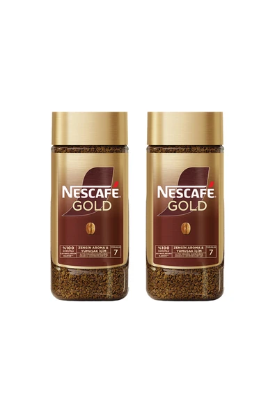 Gold Çözünebilir Kahve 100g Cam Kavanoz (2'li Paket) ürün görseli 1