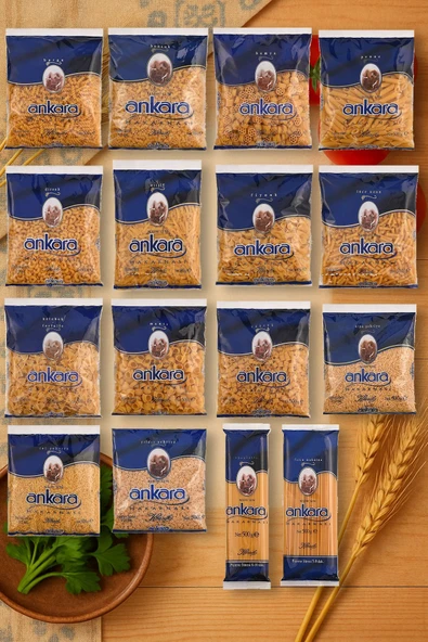 Ekonomik Makarna Paketi 500 gr x 16 Adet ürün görseli 1