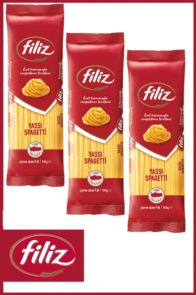 Yassı Spagetti Makarna 500 Gr X 3 Adet ürün görseli 1