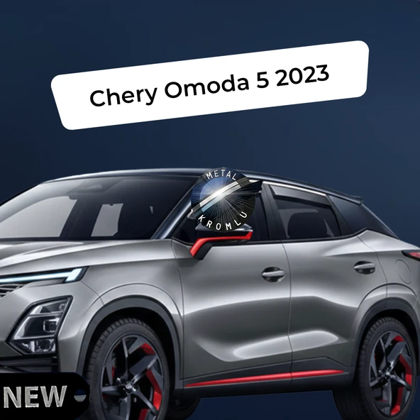Paslanmaz Krom Akrilik Cam Rüzgarlığı Chery Omoda 5 2023 sonrası ile uyumlu CHR-1-028-001 ürün görseli 1