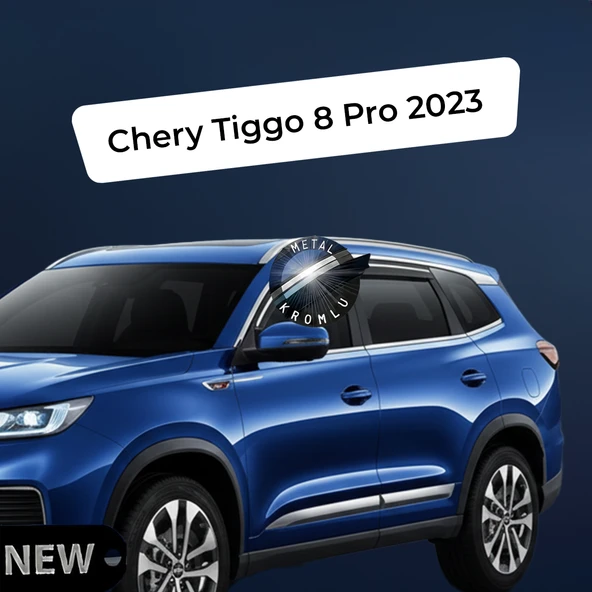 Paslanmaz Krom Akrilik Cam Rüzgarlığı Chery Tiggo 8 Pro 2023 sonrası ile uyumlu CHR-1-028-003 ürün görseli 1