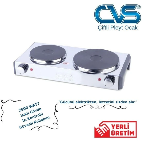 CVS DN 203 İkili 2500 W Elektrikli Ocak ürün görseli 1