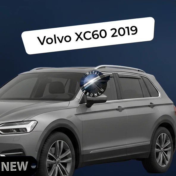 Paslanmaz Krom Akrilik Cam Rüzgarlığı Volvo XC60 2019 sonrası ile uyumlu CHR-1-030-001 ürün görseli 1