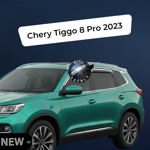 Paslanmaz Krom Akrilik Cam Rüzgarlığı Chery Tiggo 7 Pro 2023 sonrası ile uyumlu CHR-1-028-002 ürün görseli 1