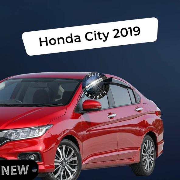 Paslanmaz Krom Akrilik Cam Rüzgarlığı Honda City 2019 sonrası ile uyumlu CHR-1-008-001 ürün görseli 1