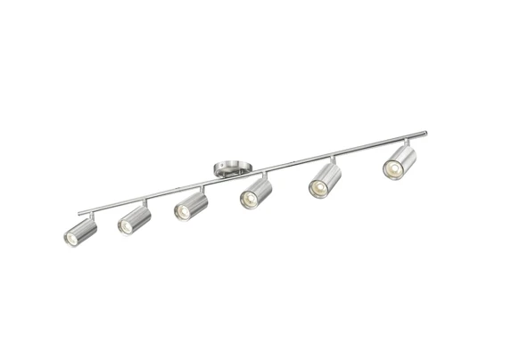 Rsylight Metal İnox Kaplama 6 Lı 180 derece Hareketli Modern Günışığı Ampullü ürün görseli 1