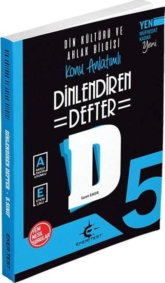 Eker Test Yayınları 5.Sınıf Din Kültürü ve Ahlak Bilgisi Dinlendiren Defter ürün görseli 1