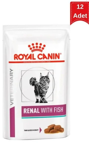 Royal Canin Veterinary Diet Renal with Fish Balıklı Yaş Kedi Maması 85 gr x 12 Adet ürün görseli 1