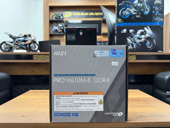 MSI PRO H610M-E DDR4 Intel H610 Soket 1700 DDR4 3200MHz mATX Gaming Anakart ürün görseli 1