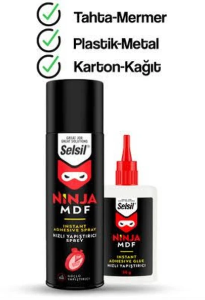 Selsil Ninja 200 ml + 50 gr Hızlı Yapıştırıcı ürün görseli 1