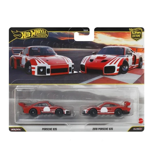 1:64 Hot Wheels Premium Car Culture 2'li Paket PORSCHE 935 - 2018 PORSCHE 935  HBL96 - JHW51 ürün görseli 1