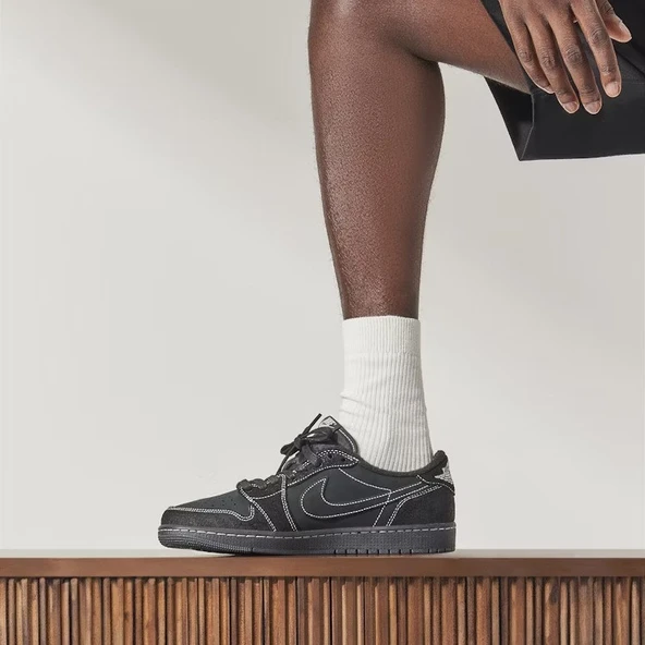 PTTAVM: Nike Air Jordan 1 Low Travis Scott Black Phantom DM7866