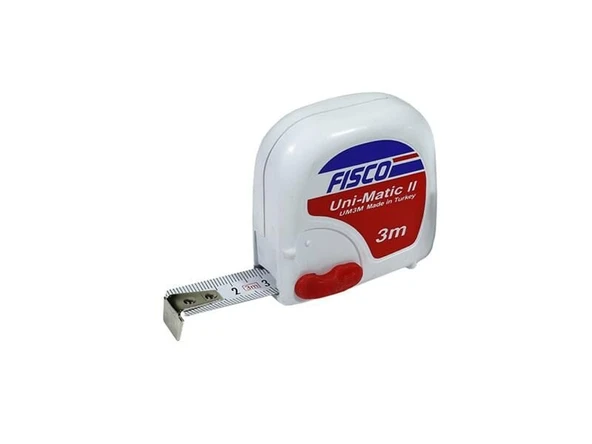 FİSCO Çelik Şerit Metre 3 Metre ürün görseli 1