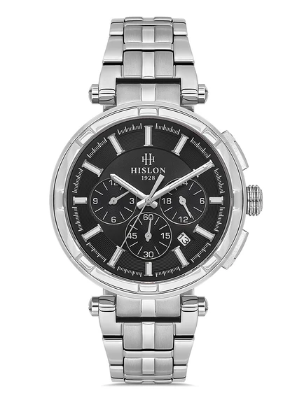 Hislon Men's Date DT202S-04SS - Resim 2