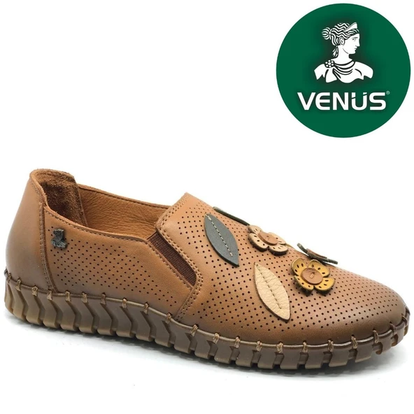 Venüs Sombrero Hakiki Deri Kadın Babet Ayakkabı ürün görseli 1