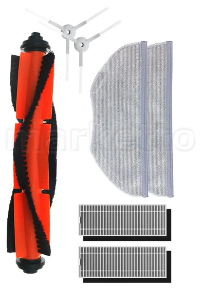 Xiaomi Mjstg1 Uyumlu Ana / Yan Fırça Hepa Mop Bezi Seti 7'li ürün görseli 1
