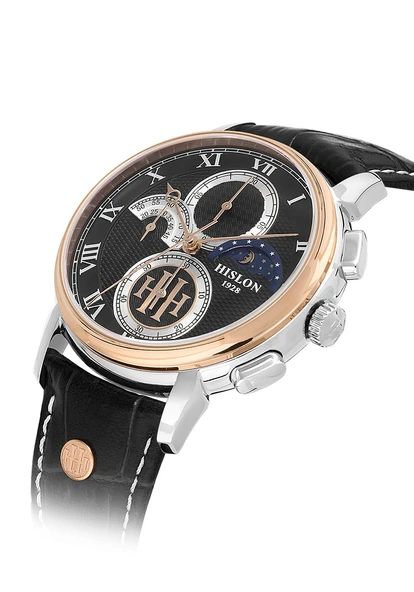 Hislon Men's Timeles's TM143T-04BR - Resim 4