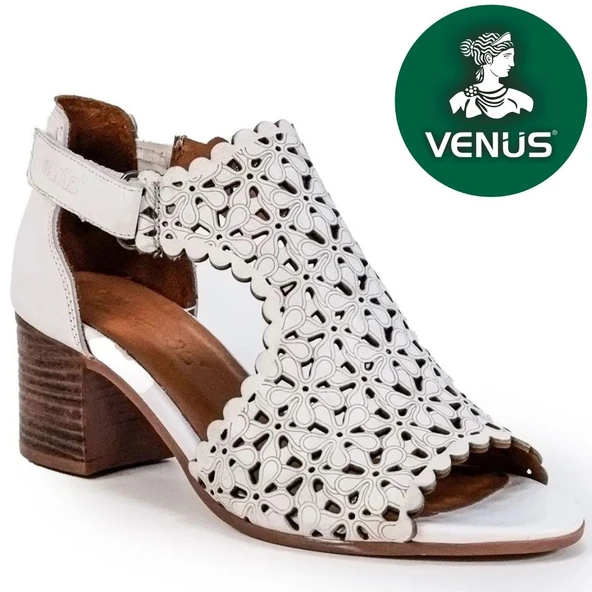 Venüs Cabir Hakiki Deri Comfort Ortopedik Kadın Sandalet ürün görseli 1