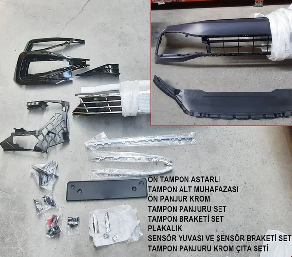 PASSAT 2015- İÇİN B8.5 2020- RLİNE ÖN TAMPON SET ürün görseli 1