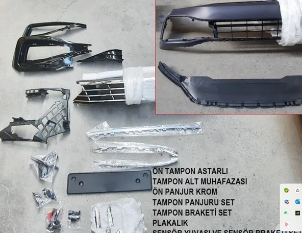 ON TAMPON SET RLINE B8.5 TIP PASSAT 2015>> ürün görseli 1