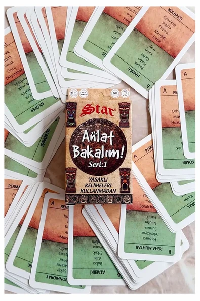 Anlat Bakalım 1 Adet Yasaklı Kelimeleri Kullanmadan İfade Edebilme Zeka Oyunu Kelime Oyunu Akıl Strateji Oyun Kağıdı ürün görseli 1