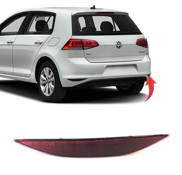 REFLEKTOR ARKA TAMPON KARARTILMIS SAG GOLF7 2013-2017 ürün görseli 1