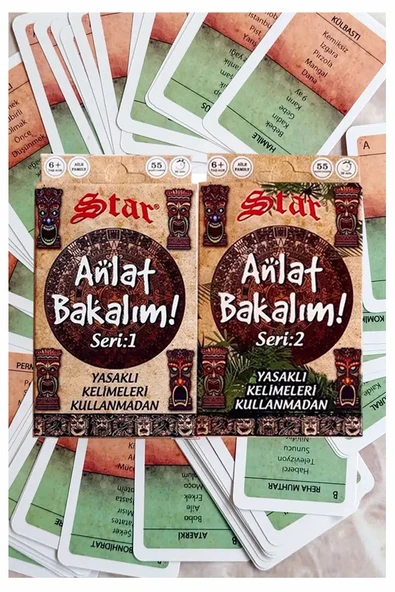 Anlat Bakalım 2 Adet Yasaklı Kelimeleri Kullanmadan İfade Edebilme Zeka Oyunu Kelime Oyunu Akıl Strateji Oyun Kağıdı ürün görseli 1