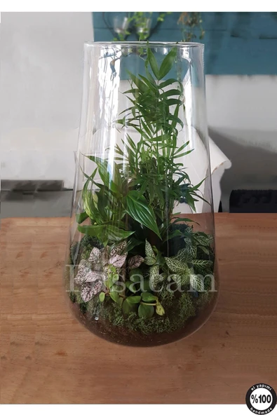 Delizli El İmalati 24 Cm - El İşciliği Vazo Cam PS24 ürün görseli 1