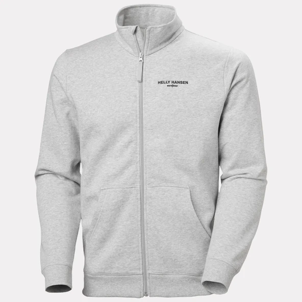 Klasik Logolu Fermuarlı Sweatshirt - Resim 5
