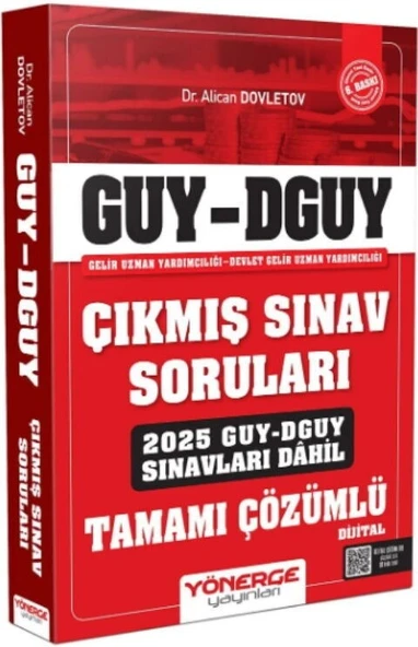 2026 GUY DGUY Gelir Uzman Yardımcılığı Çıkmış Sınav Soruları Yönerge Yayınları ürün görseli 1