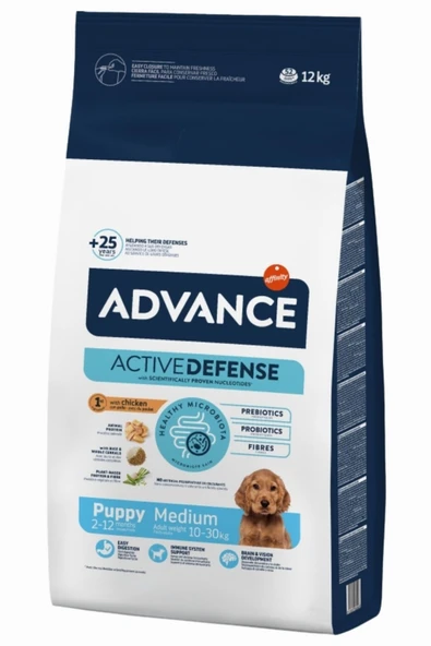 Advance puppy medium 12kg tavuklu orta ırk yavru köpek maması ürün görseli 1