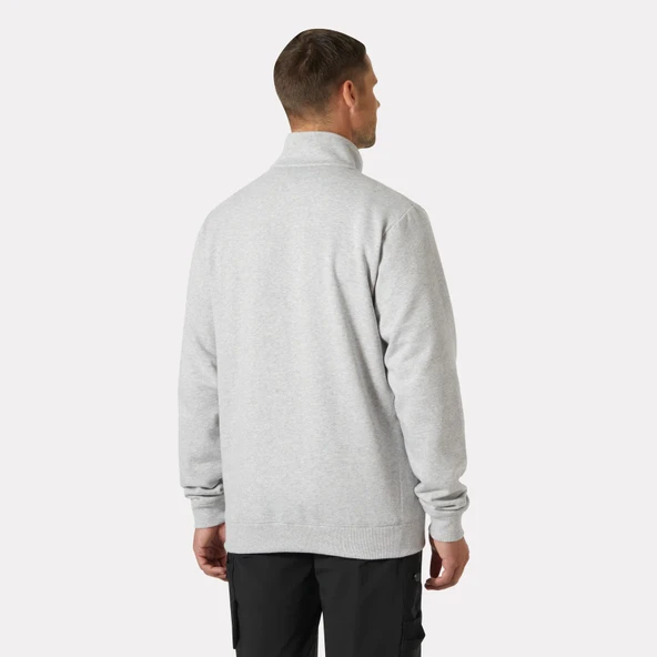 Klasik Logolu Fermuarlı Sweatshirt - Resim 2