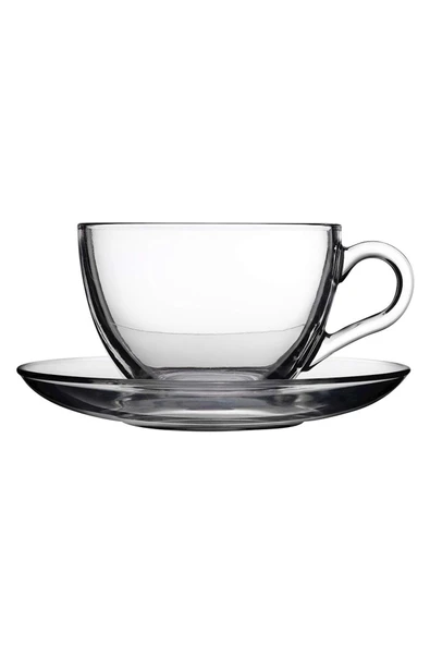 Basic 6lı Set Çay Kahve Büyük Fincan Bardak Takımı 238 ml - 12 Parça - 6 Kişilik - 97948 ürün görseli 1
