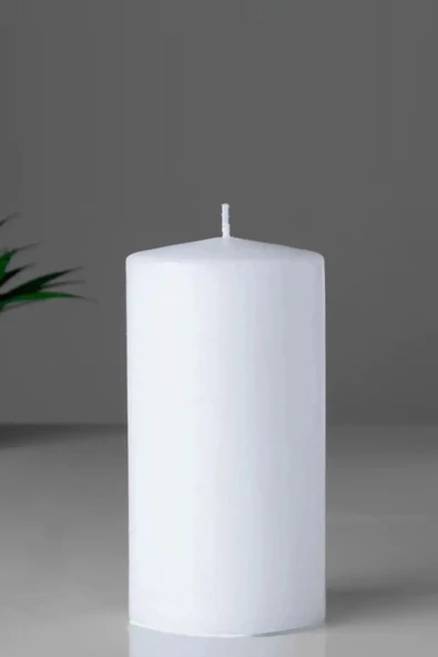 Silindir Mum Candle Kütük Mum Lavanta Kokulu Ağacı 10 cm Genişlik 20 Cm Yükseklik BÜYÜK BOY ürün görseli 1
