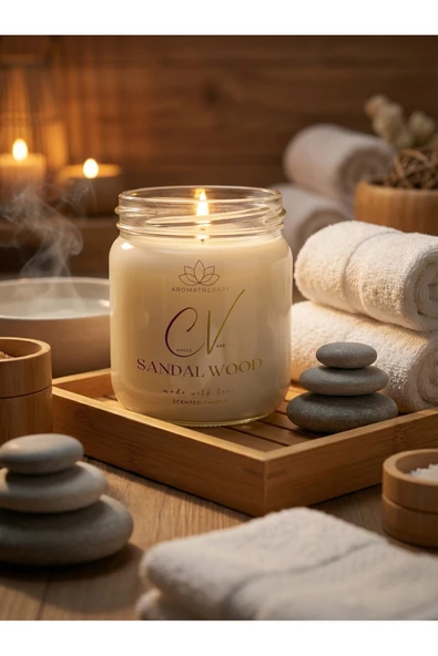 Yasemin Kokulu Mum-%100 Doğal Soya Wax Mum-Şeffaf 210Cc Kapaklı Şişe-Aromaterapi Mum ürün görseli 1