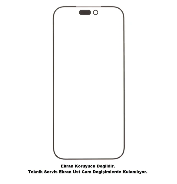 Uyumlu İphone 17 Pro Ön Cam Lensi Ocalı ürün görseli 1
