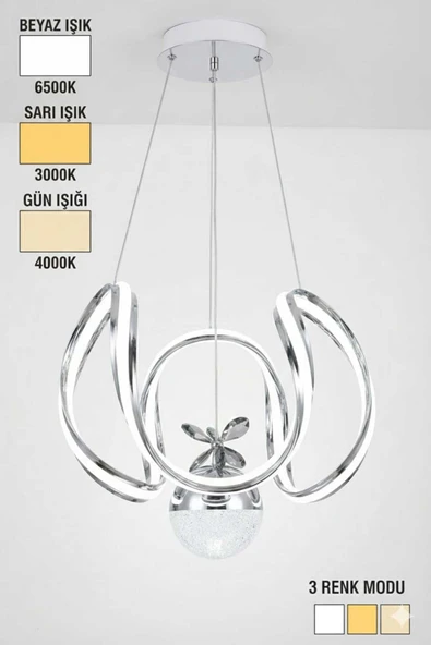 Bohem Aydınlatma Bohem Avize Ahtapot Model Tek Top Çift taraf 3 Renk LED Modern Avize ürün görseli 1