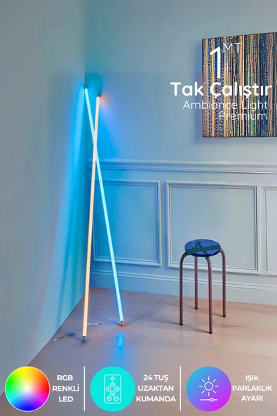 luciole Rgb Led Strip Tube Light  Led ışık Uzaktan Kumandalı Işık Lamba Ampül aydınlatma Renkli LTUBE2 ürün görseli 1