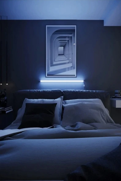 luciole Çok Renkli Led ABAJUR Yapışkanlı 1 Metre her alana uygun Uzaktan kumandalı ürün görseli 1