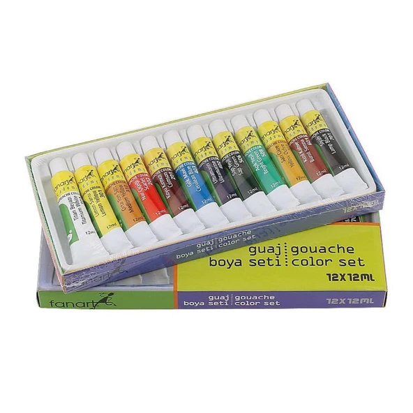 Fanart Guaj Boya 12 li Set 12x12ml ürün görseli 1