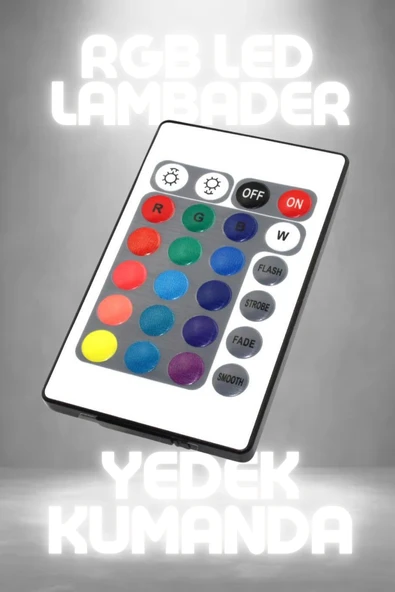 luciole Rgb Kontrol Kumandası 6a 24 Tuşlu lambader kontrolcü Yedek kumanda ürün görseli 1