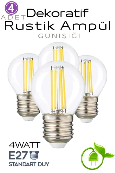 luciole Dekoratif Retro 4w Rustik Günışığı Işık E27 Standart Duy 220v ürün görseli 1