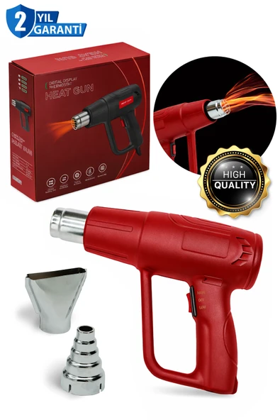 Pro Seri DXF2000 Darbeye Dayanıklı Bakır Sargılı 2 Devirli Sıcak Hava Tabancası ürün görseli 1