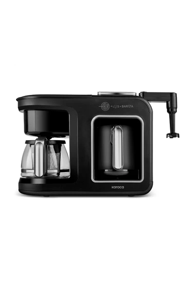 Hatır Plus Barista 6 In 1 Latte Cappucino ve Közde Türk Kahvesi Makinesi Black Silver ürün görseli 1