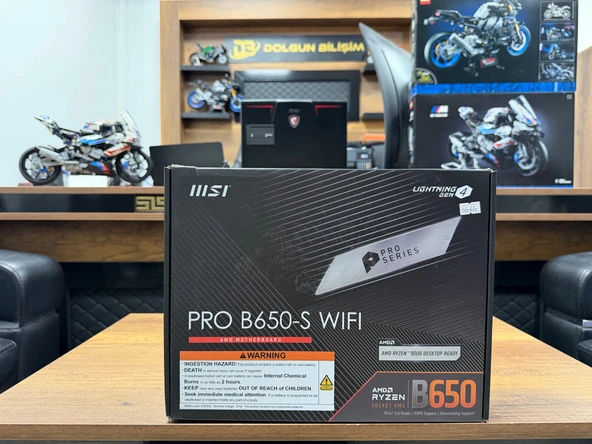 MSI PRO B650-S WIFI AMD B650 AM5 DDR5 7200MHZ OC ATX Anakart ürün görseli 1