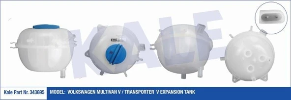 KALE GENLEŞME TANKI (RADYATÖR EK DEPO) KAPAKLI VW MULTIVAN V / TRANSPORTER  V ürün görseli 1