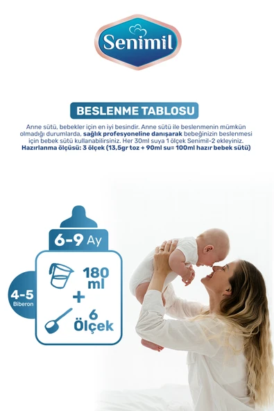 SENIMIL 2 BEBEK DEVAM SÜTÜ 250 GR (6-9 AY) - Resim 3