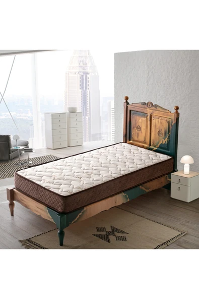 Heyner 45x80 Sea Shell Coffee Bamboo Yaylı Bebek Yatağı 45*80 Ortopedik Bebek Yatağı ürün görseli 1