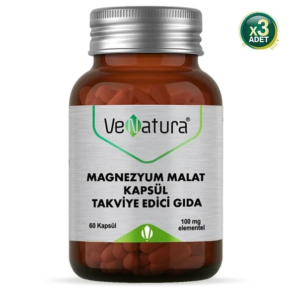 Venatura Magnezyum Malat 60 Kapsül 3 Adet ürün görseli 1